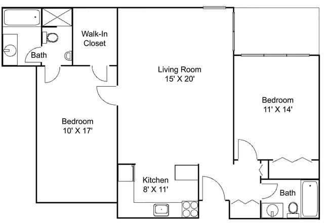 Floorplan - Hillsborough Apartments
