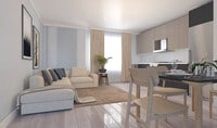 Kitchen/Living Room 1b/1b on Haverford - 3951 Lancaster