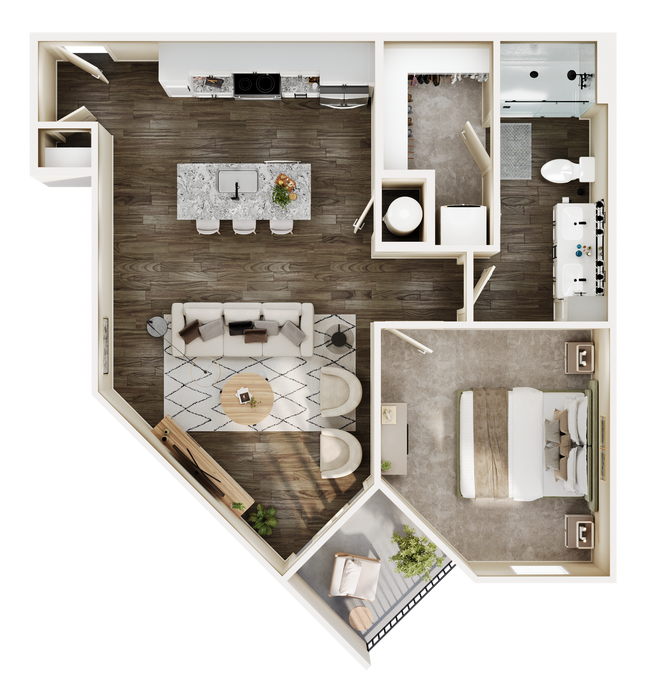 Floorplan - Somerset Upscale Apartments