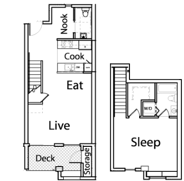 1BR/1.5BA - Temescal Place