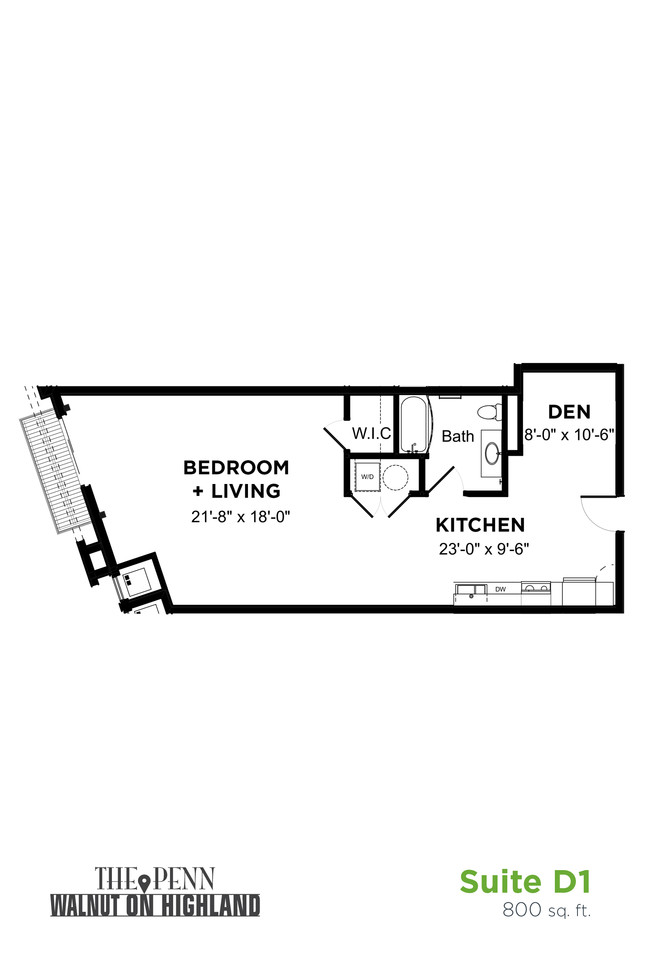 Floorplan - The Penn at Walnut on Highland