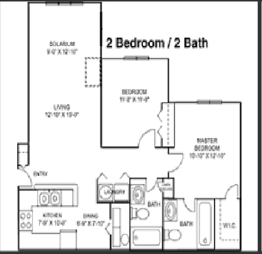 2BR/2BA - Delaware Crossing Apartments