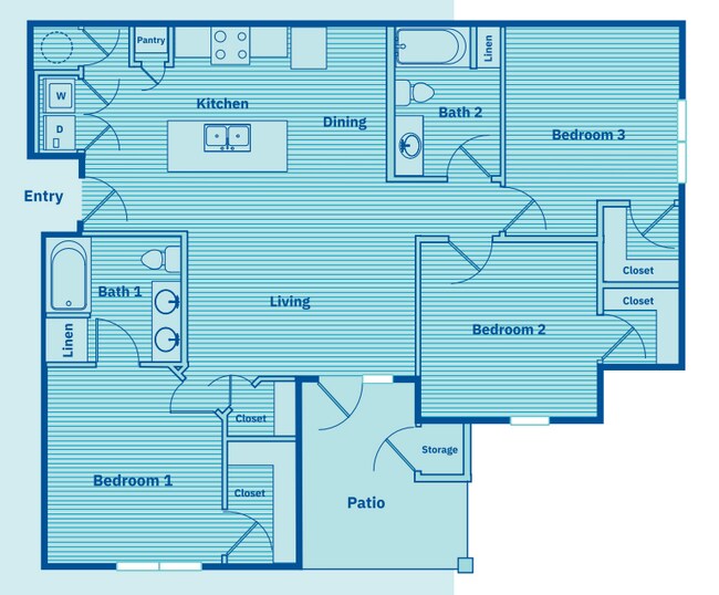 C1 floor plan The Waters at Settlers Trace - The Waters at Settlers Trace