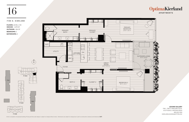 Floorplan - Optima Kierland Apartments