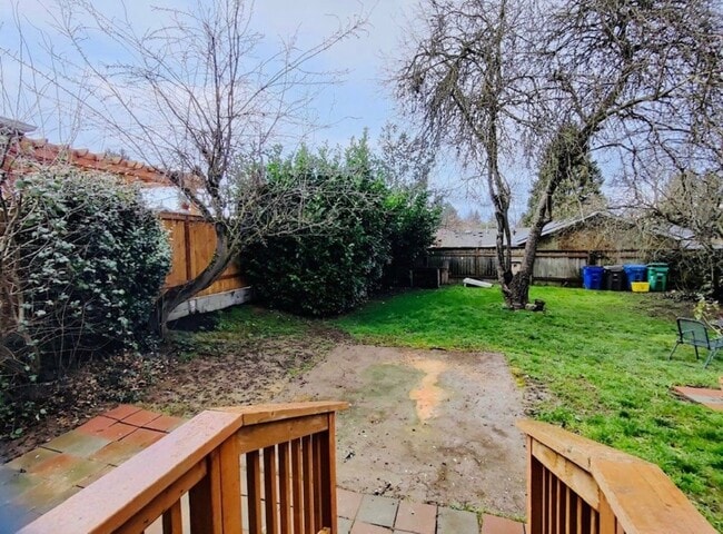 Fenced Back yard - 8117 N Olympia St