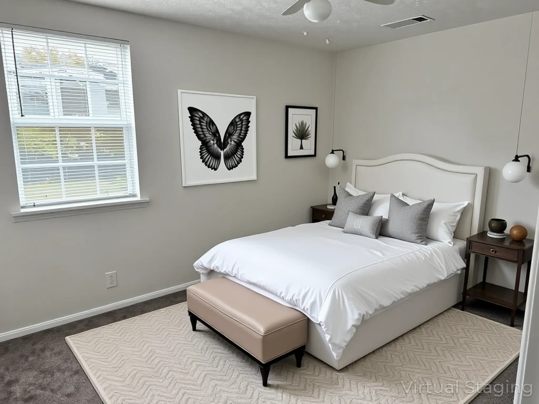 Virtually Staged Bedroom - 3854 Edwards Ave