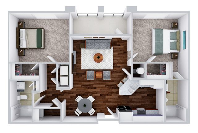 Van Gogh 2B-P | 2 bed / 2 bath - The Alloro at University Groves