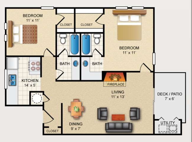 2BR/2BA - Avistar on the Hills