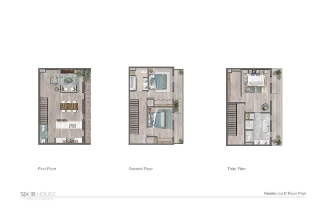 Unit 204 Layout - 3 Story Luxury Residence – French Quarter