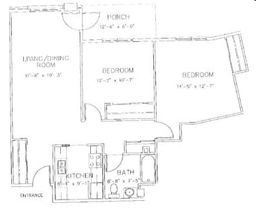 2BR/1BA - Sedgemeadow Senior Housing