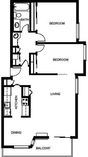 Floorplan - Oak Creek Apartments