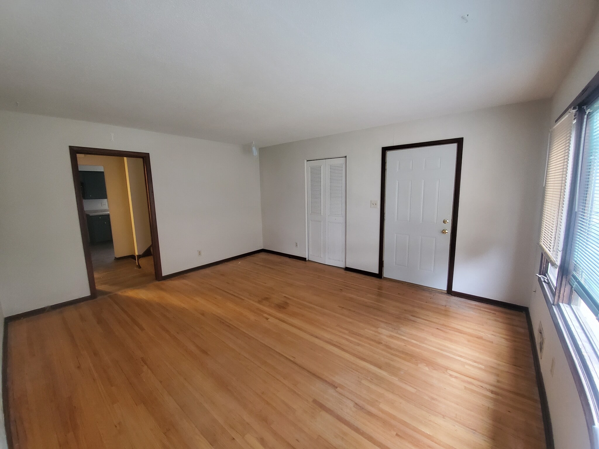 Living room very large with hardwood floors a coat closet Very large windows for lots of natural light - 1182 Lane Pl