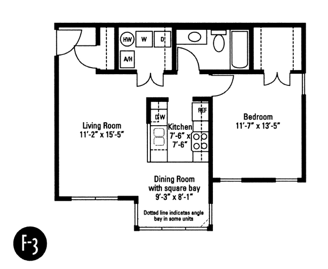 Floorplan - Crawford Square Apartments