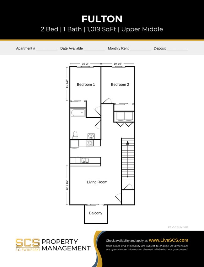 Floorplan - SCS Stanley Apartment Community