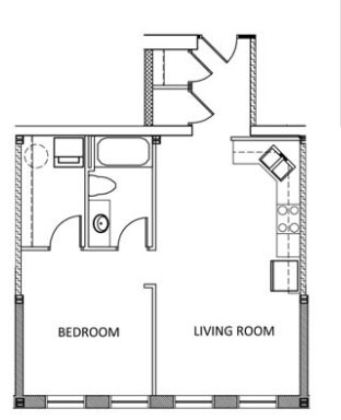 1BR/1BA - The Hancock Building