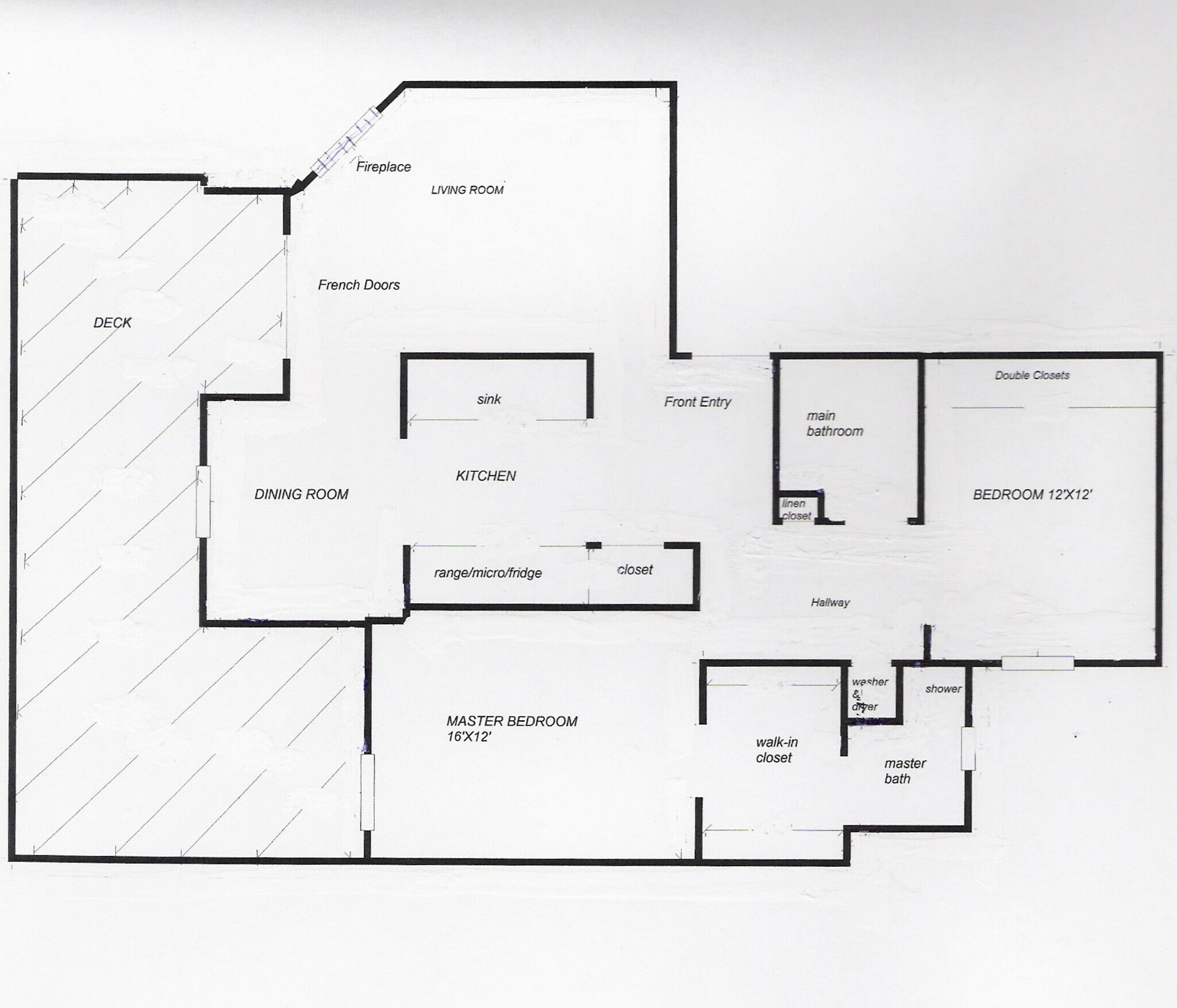 Floorplan of the unit - 10418 Northeast 32nd Place