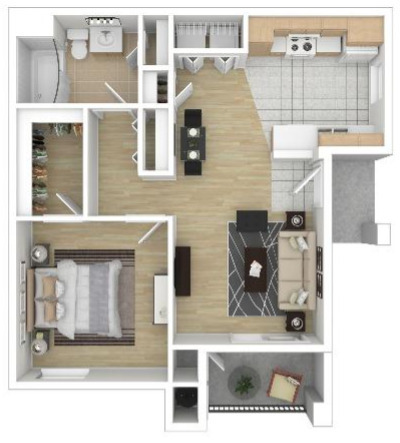 Floorplan - Fountain Springs Apartments