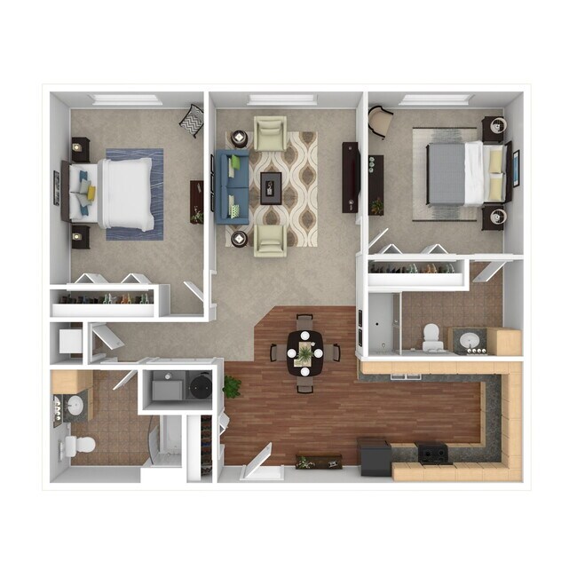 Floorplan - Iron Point Apartments
