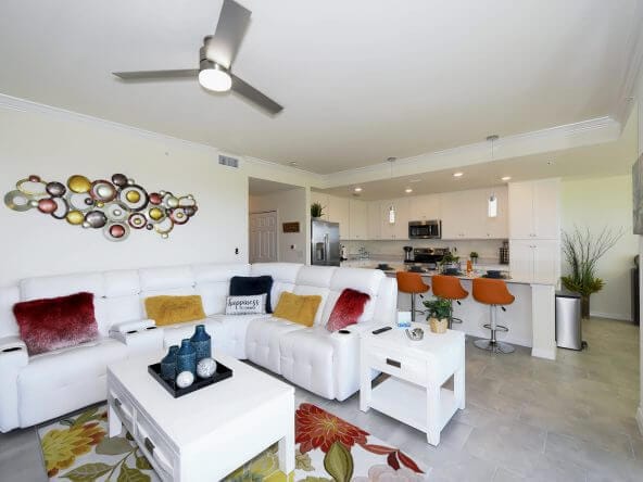Living Room with Open Kitchen - 17810 Gawthrop Dr