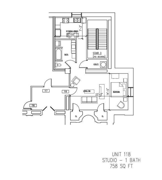 Unit #118 - B on Lindell