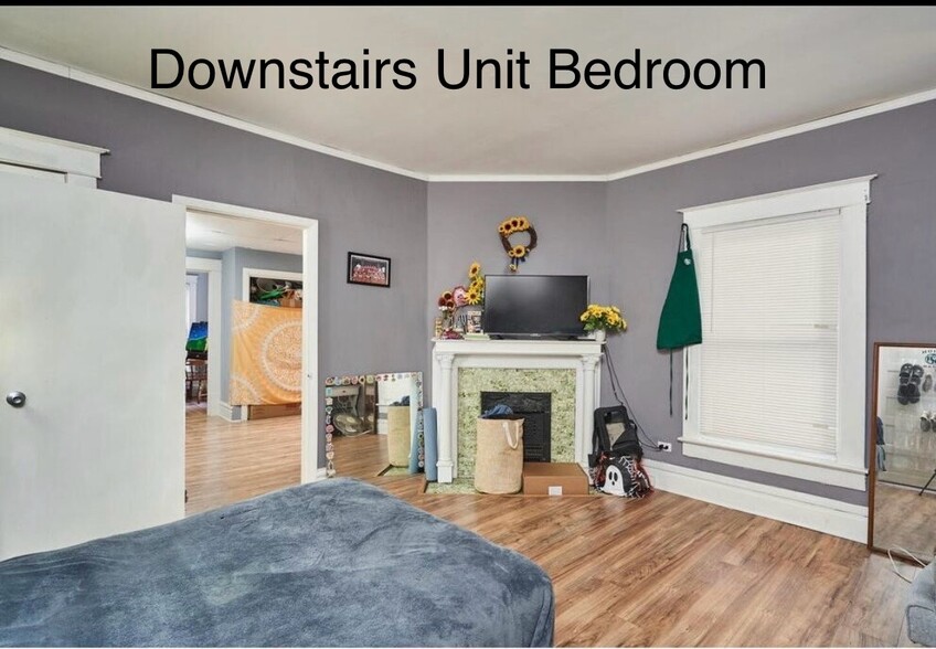 Bedroom including (non functional) tiled fireplace - 52 Corson Ave