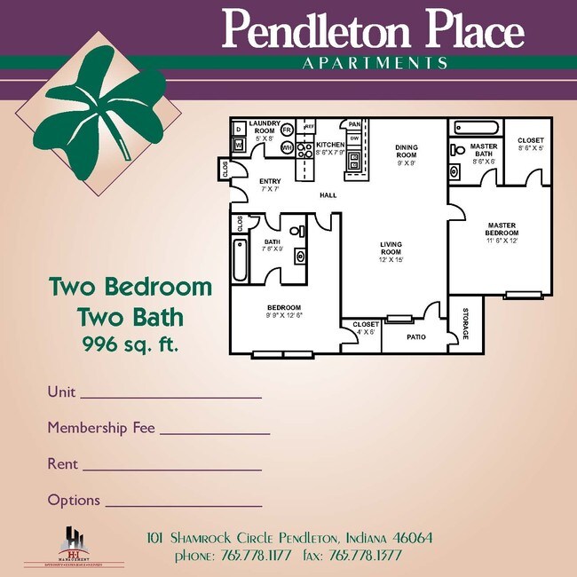 2BR/2BA - Hamilton Station Apartments
