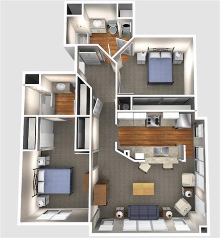 Floorplan - Rafael Town Center Apartments