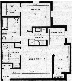 1BR/1BA - Arbor Place Apartments