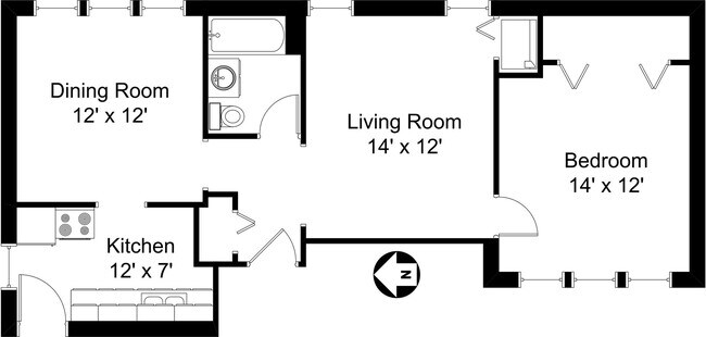 Building Photo - Second Floor Sheridan Park One Bedroom
