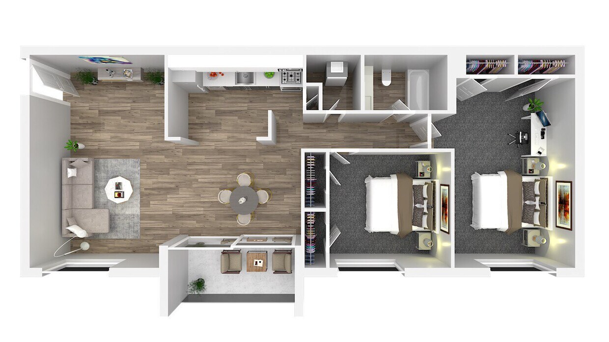 THE APARTNENT ラグマット　stabridge Furnished Apartments for Rent in University District, Seattle