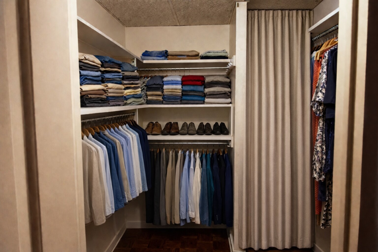 Primary Closet (virtually staged) - 19 Rock Hill Rd