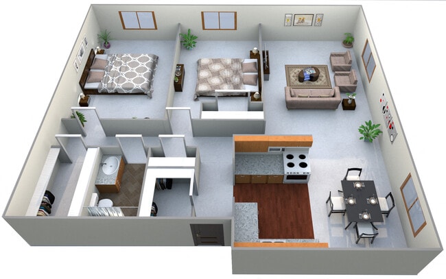 Floorplan - Sunrise Court Apartments