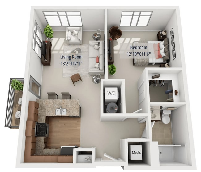 Floorplan - The Enclave Luxury Apartments