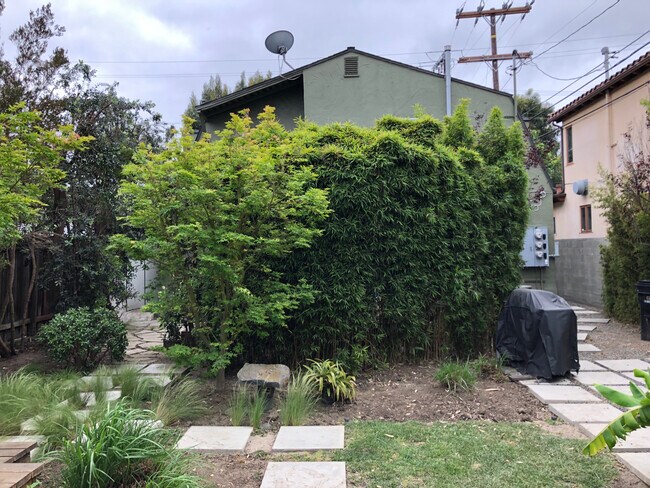 From back yard looking towards Higuera. - 8643 Higuera St