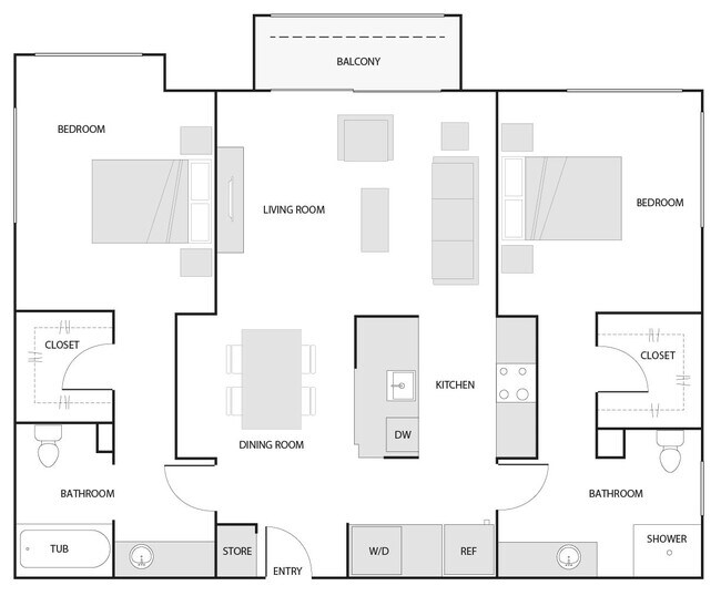 Floorplan - Marlin Cove Apartments