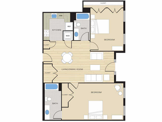 Floorplan - Clayborne Apartments