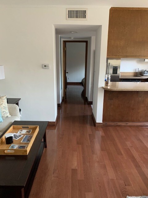 Hallway seen from living room - 456 S Spalding Dr