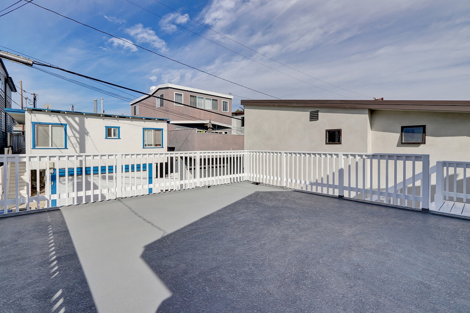 private deck for upstairs unit - 423 28th St