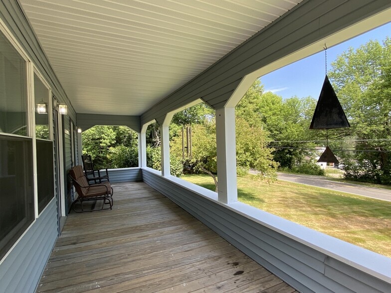 Porch with a water view - 11 Old Lewiston Rd
