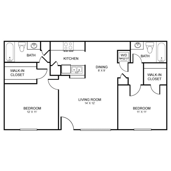 Floorplan - Rockridge Apartments