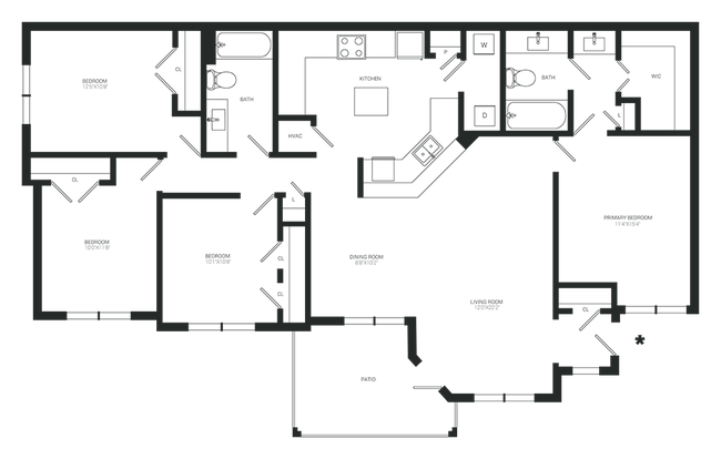 Floorplan - The Adair Apartment Homes