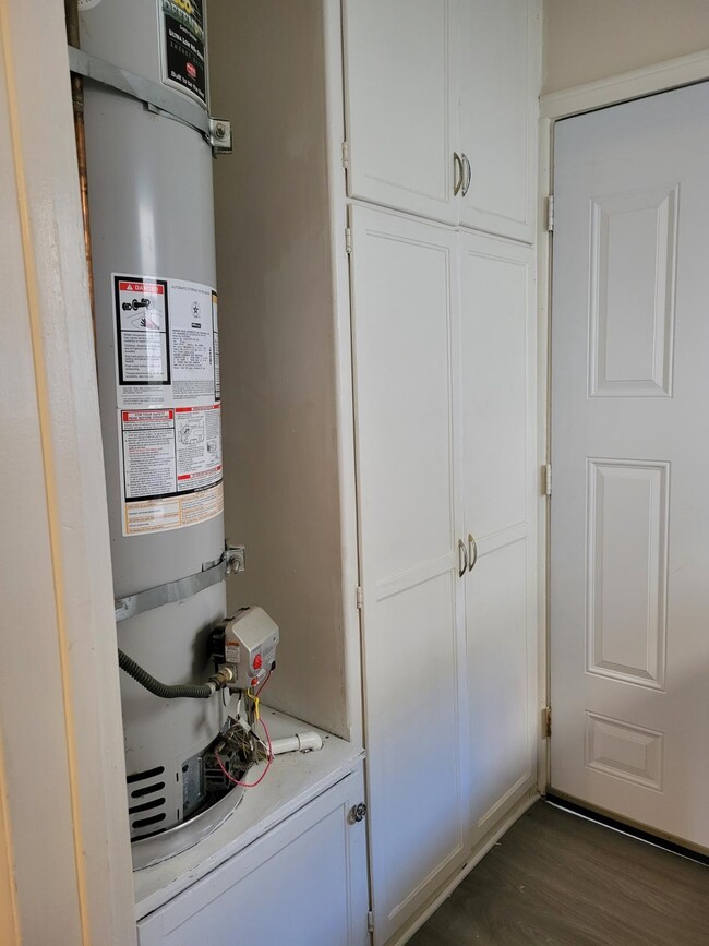 Water heater and storage - 17112 Chatsworth St