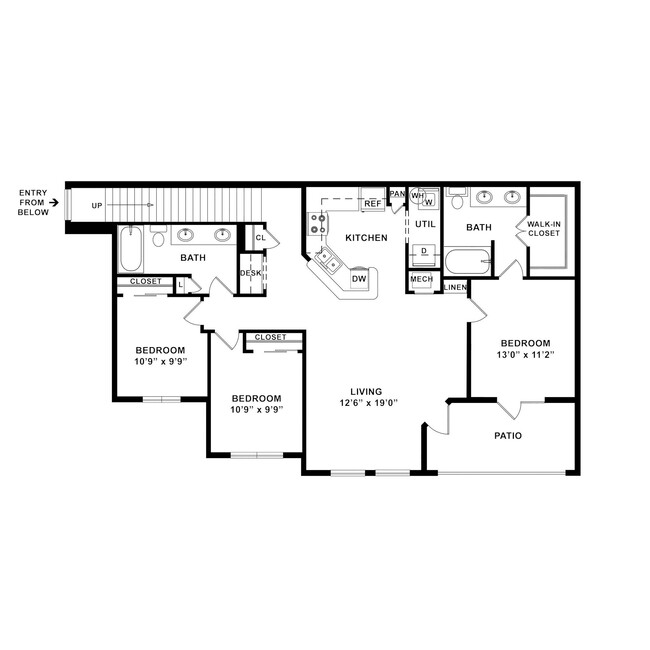 Floorplan - Lodge at Guadalupe Apartments LP