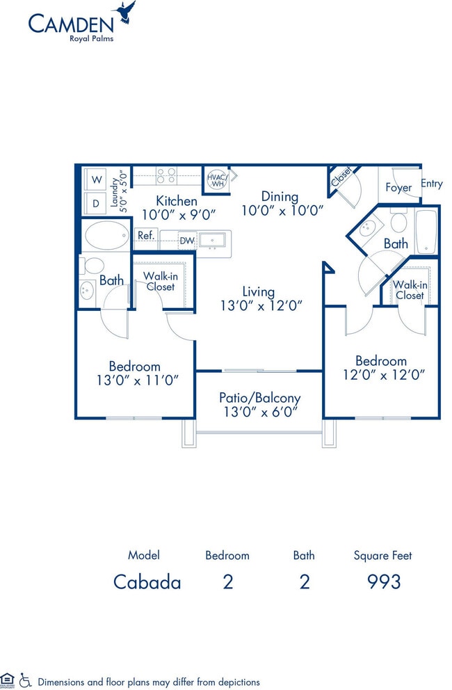 Floorplan - Camden Royal Palms