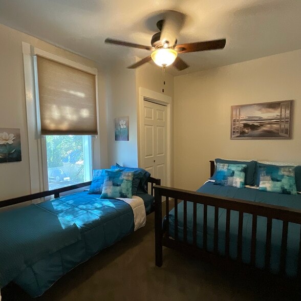 Second bedroom has only double bed - 155 Townsend St