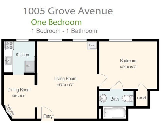 Floorplan - 1005 Grove Ave Apartments