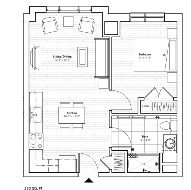 Floorplan - Logan Square Residences - 55+ Community