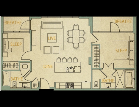 2BR/2BA - Barton Place