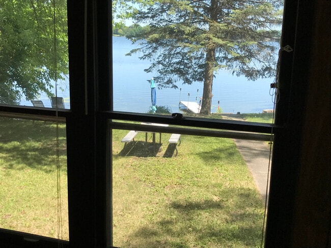 Front porch view of lake - 34175 N Hainesville Rd