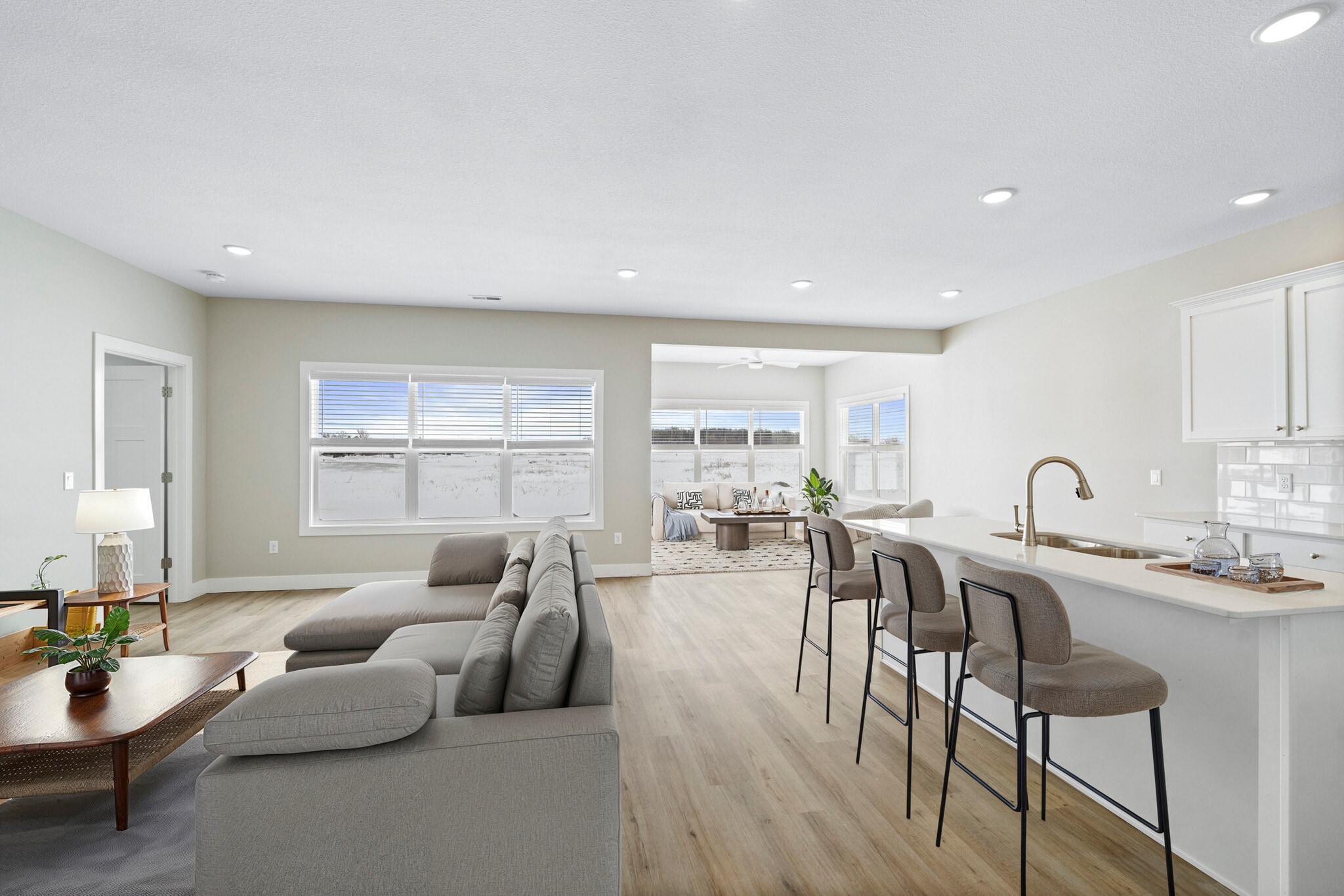 Living Room, Kitchen and Sunroom - Fairway Village